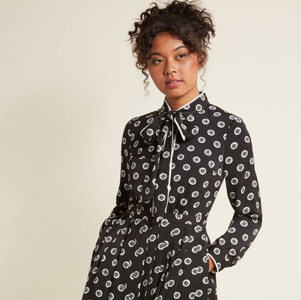 ModCloth Pleated Dress